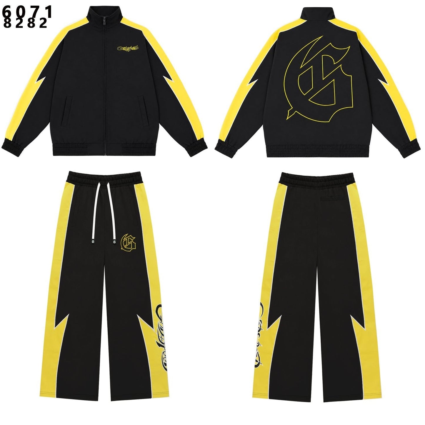 Godspeed Gothic G Contrast Panel Tracksuit Set — front