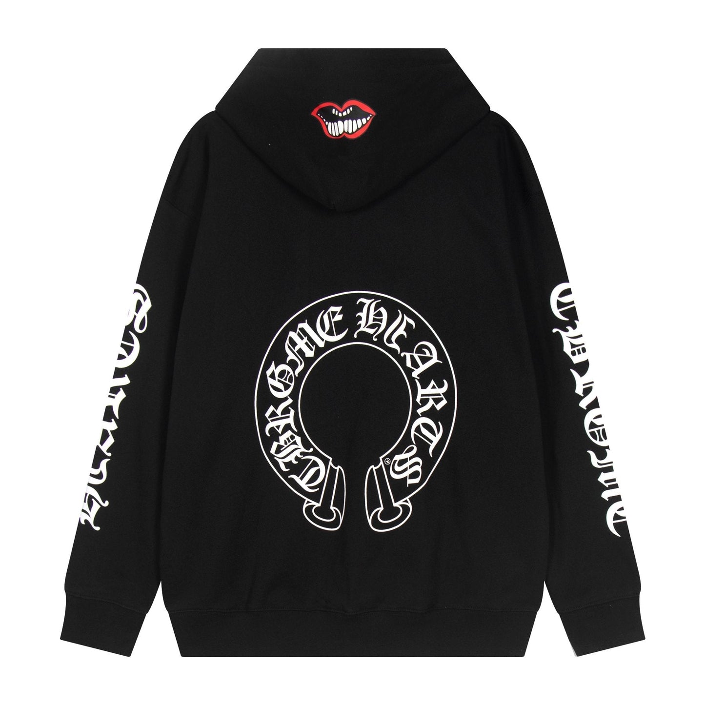 Chrome Hearts Slogan Graphic Hoodie — back