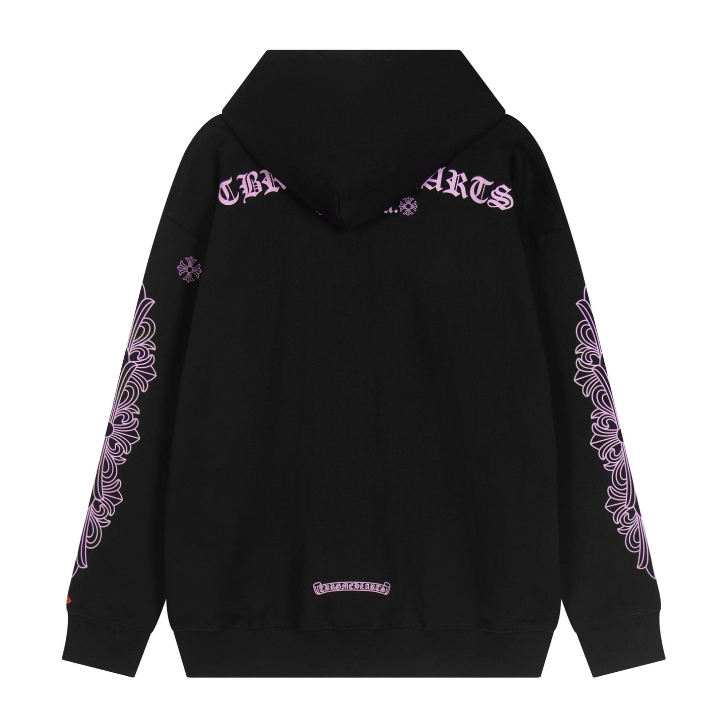 Chrome Hearts Pink Gothic Graphic Hoodie — back