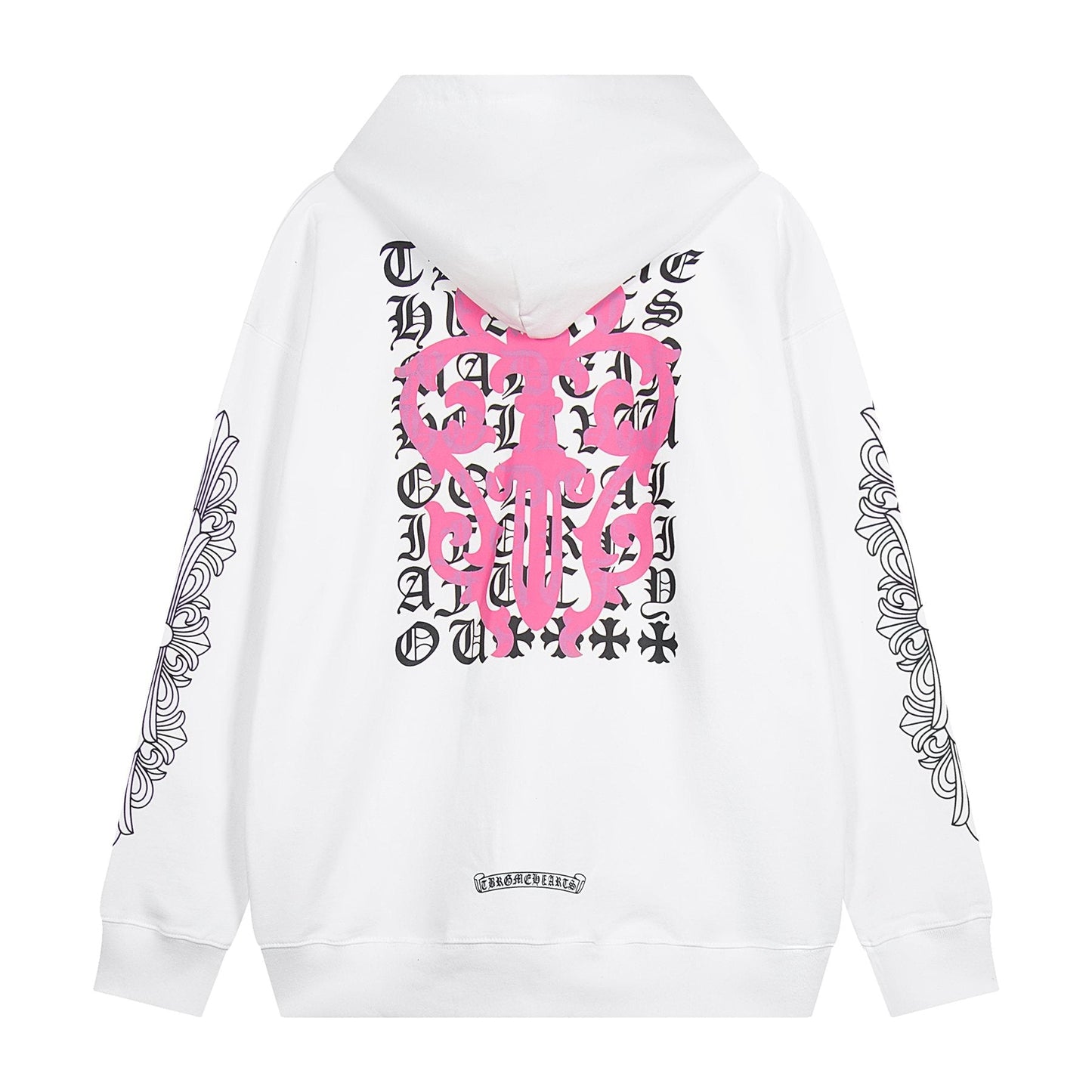 Chrome Hearts Horseshoe Cross Graphic Zip Hoodie — back