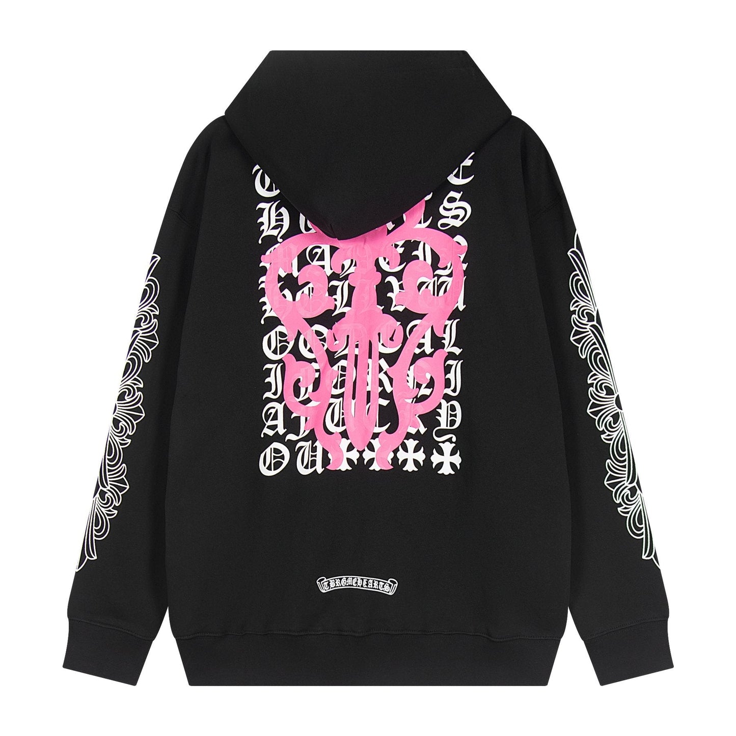 Chrome Hearts Horseshoe Cross Graphic Zip Hoodie — back