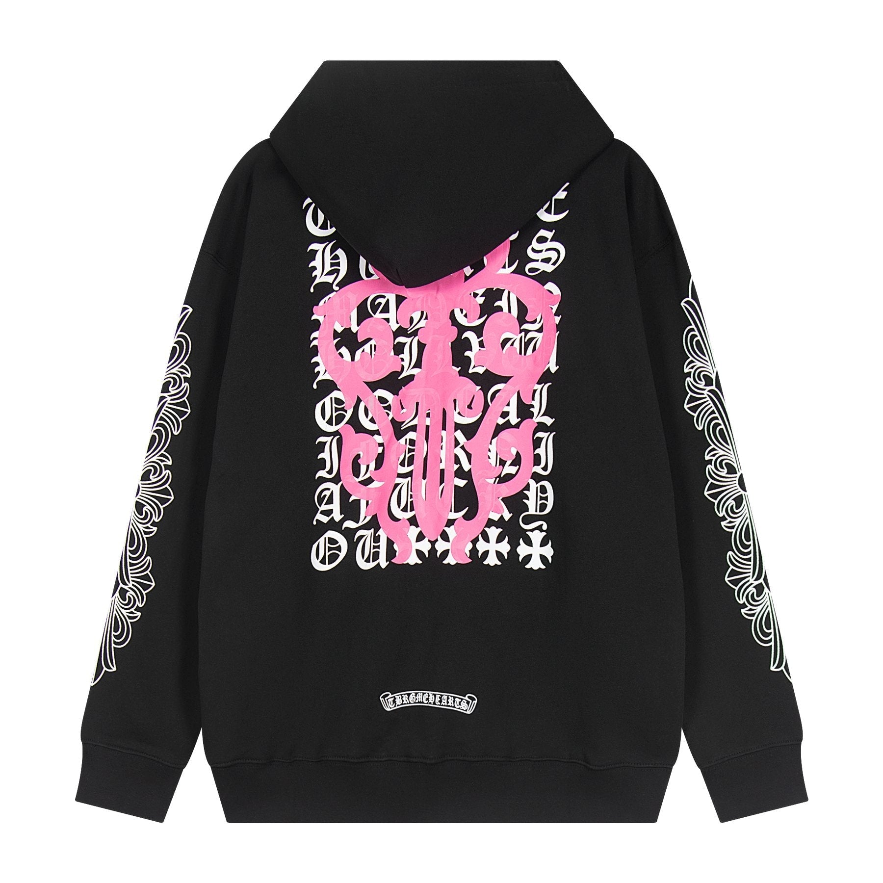 Chrome Hearts Horseshoe Cross Graphic Zip Hoodie — back