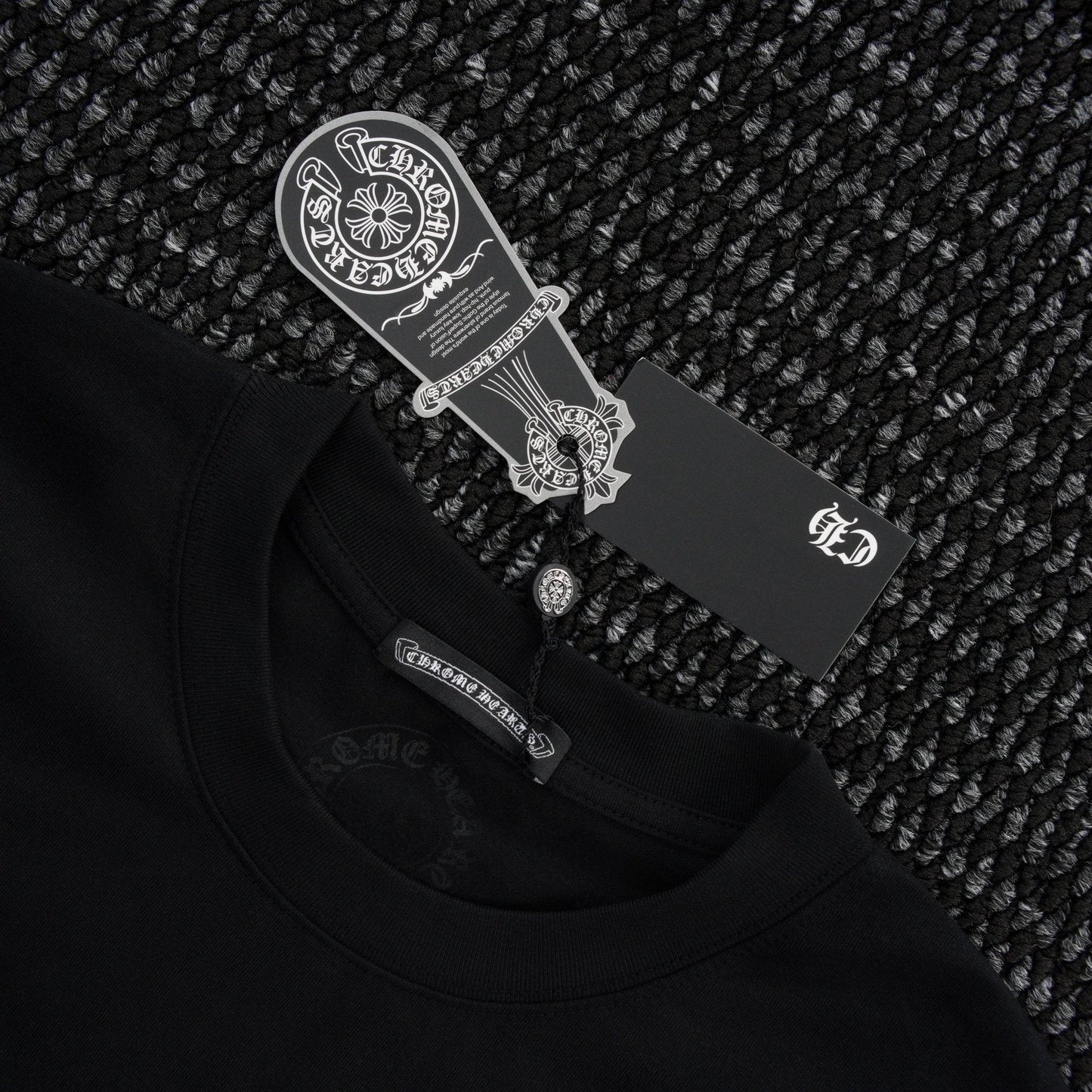 Chrome Hearts Beijing Horseshoe Script Graphic T-Shirt — hang_tag
