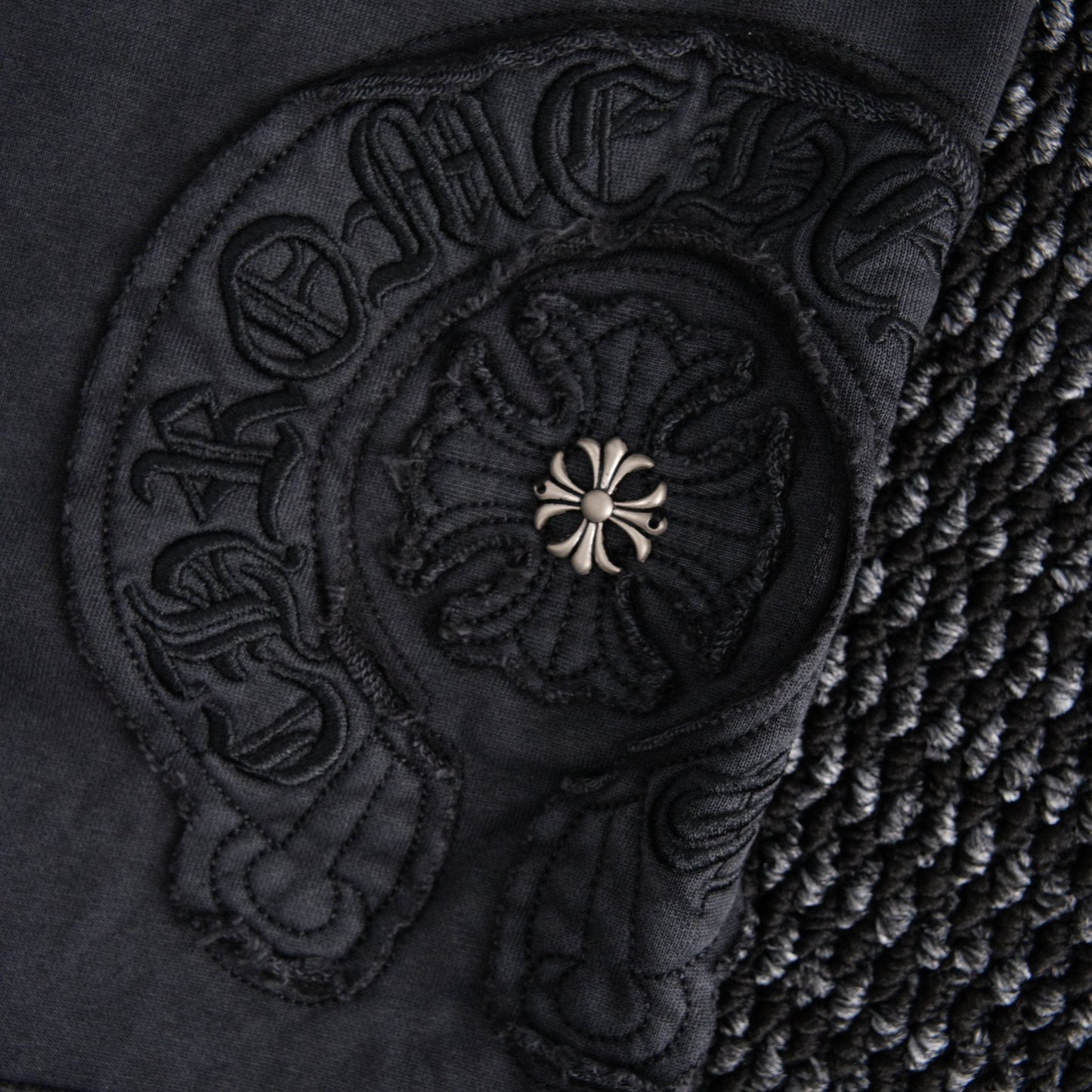 Chrome Hearts Horseshoe Floral Embroidered Shorts — detail