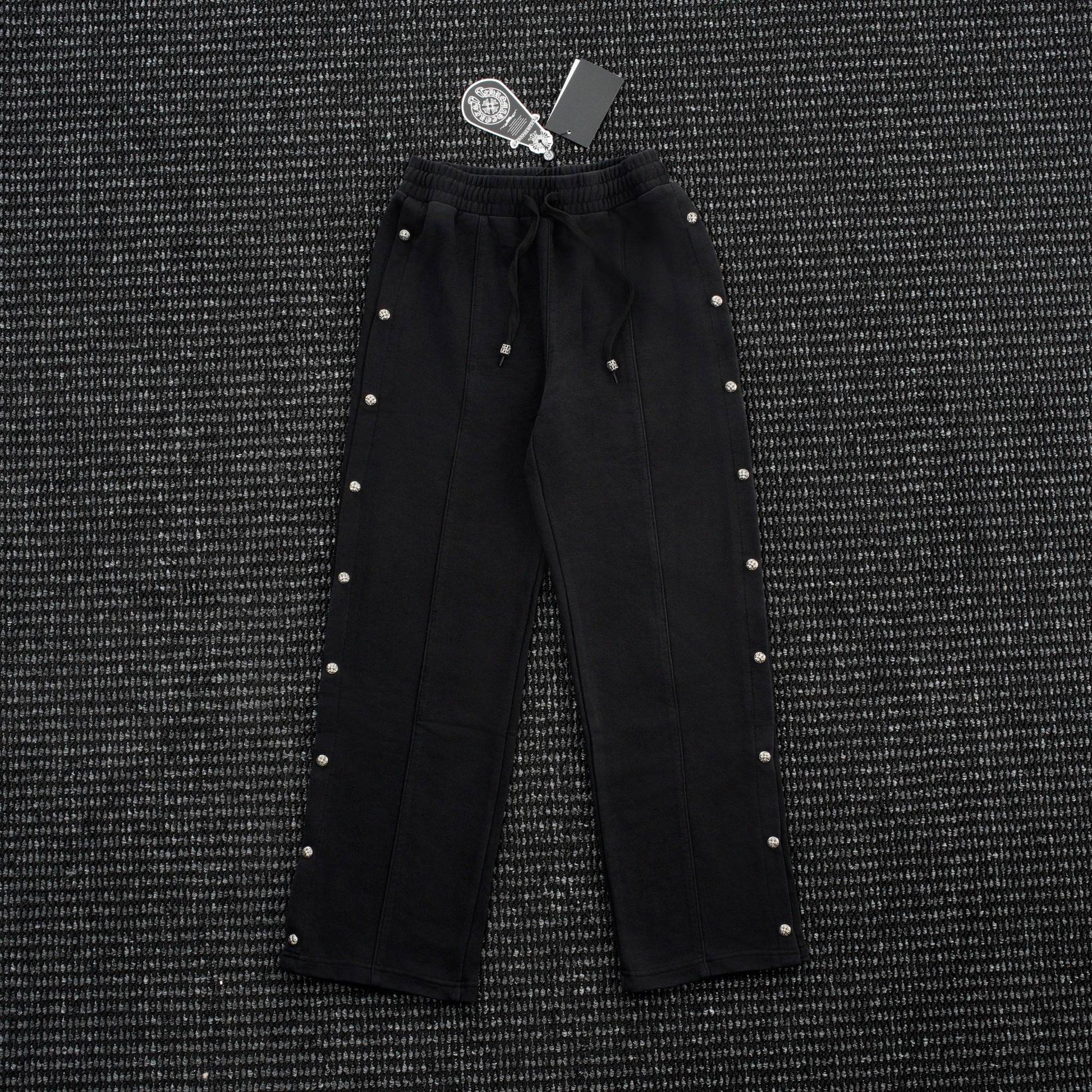 Chrome Hearts Cross Rivet Side-Snap Pants — hero