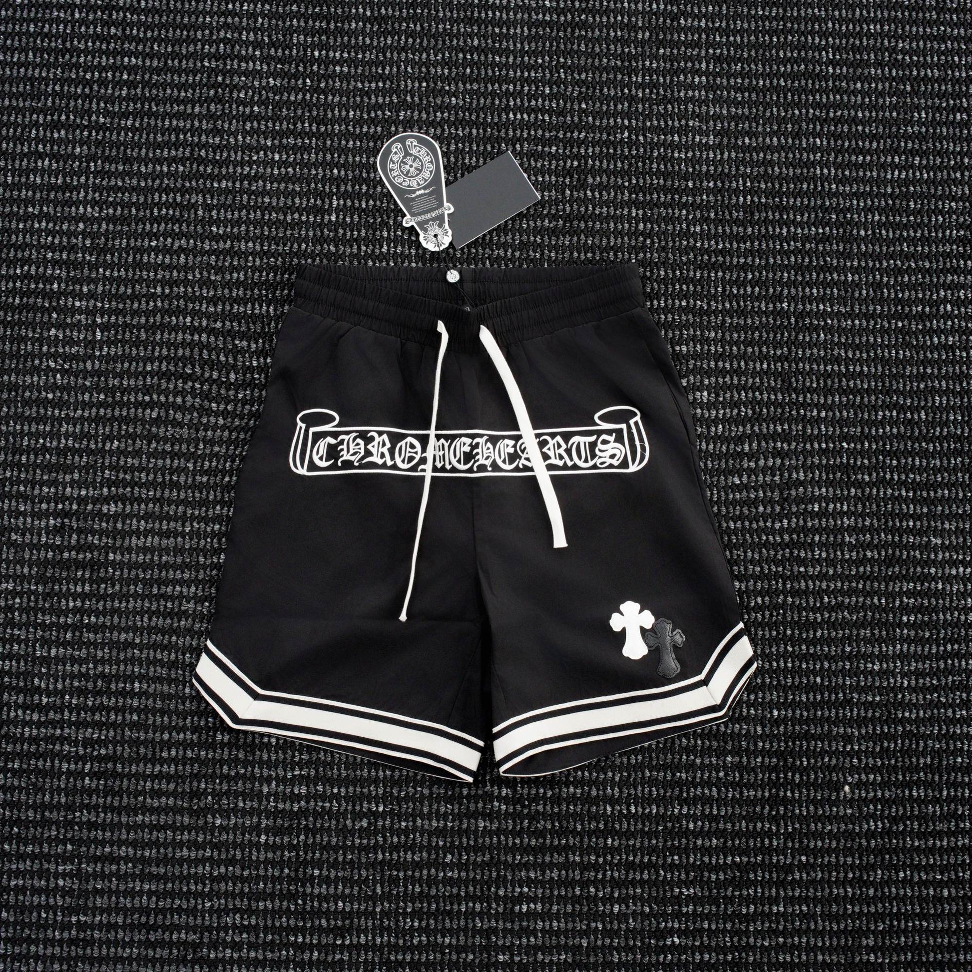 Chrome Hearts Cross Graphic Drawstring Shorts — hero
