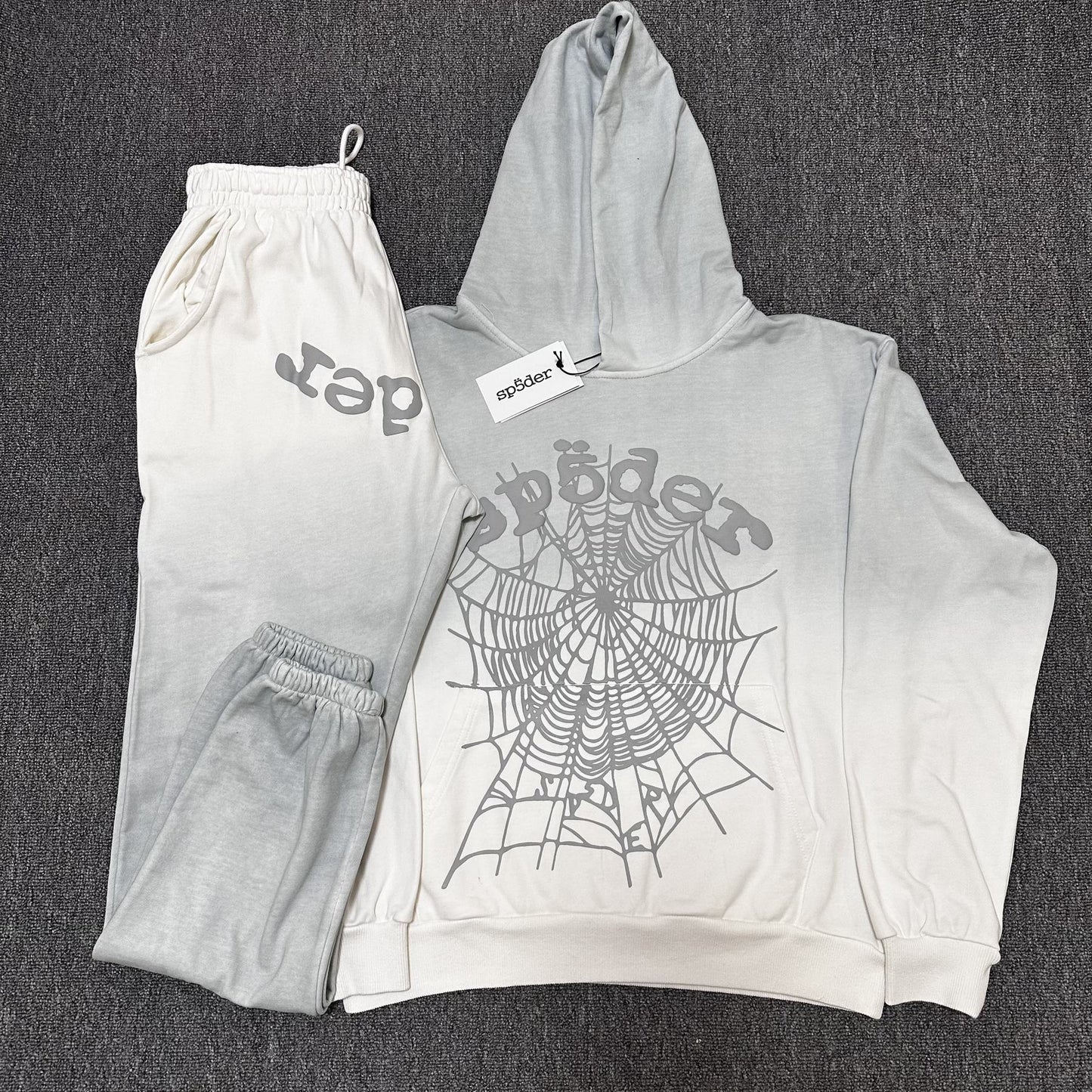 Sp5der Spider Web Hoodie & Sweatpants Set — context