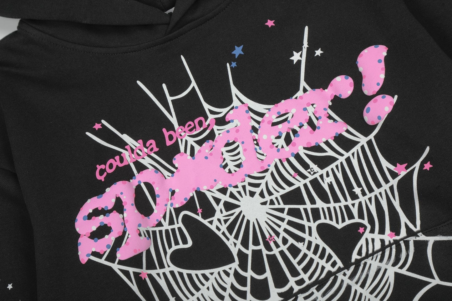Sp5der Spider-Web Graphic Hoodie & Jogger Matching Set — detail