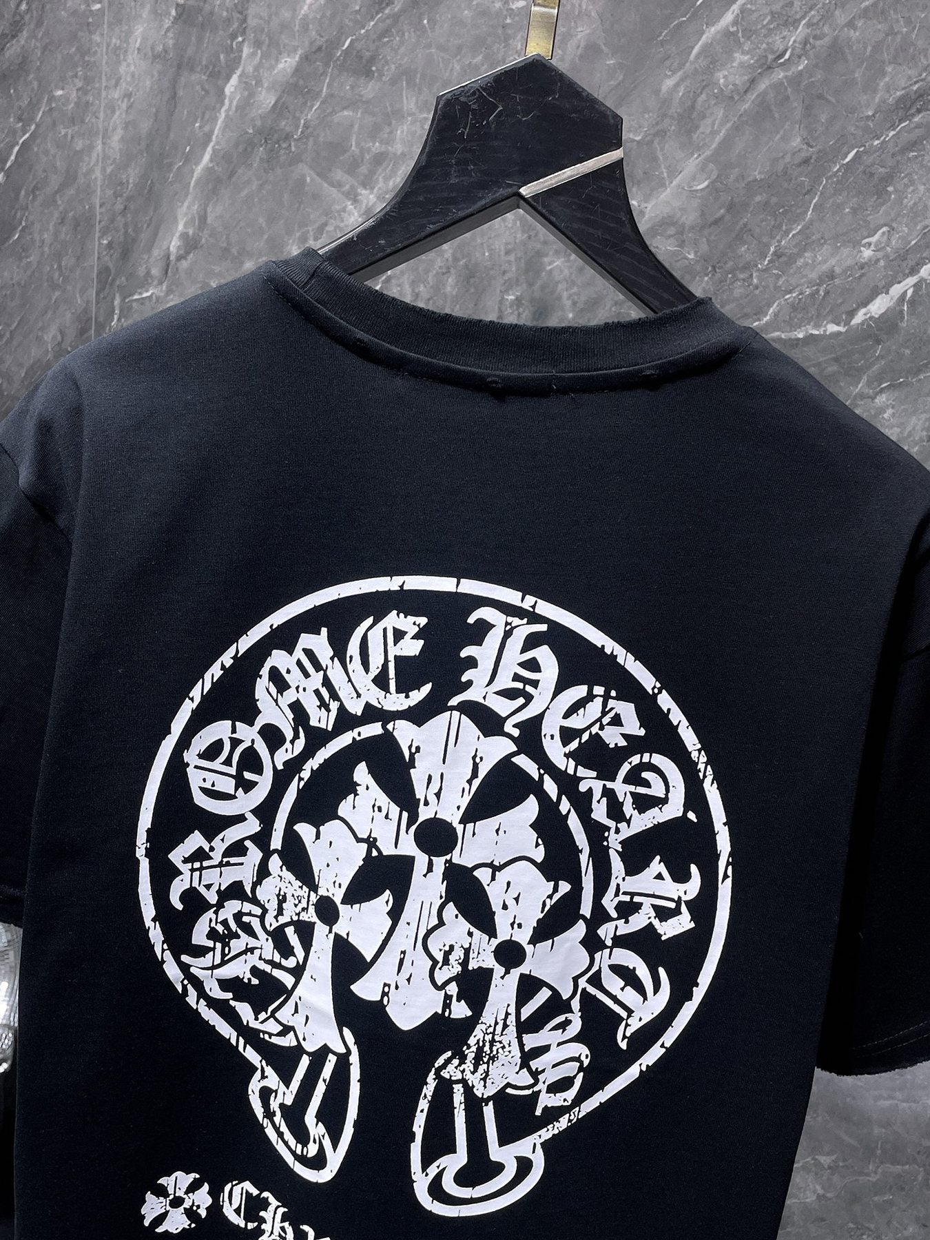 Chrome Hearts Horseshoe Cross Graphic T-Shirt — detail