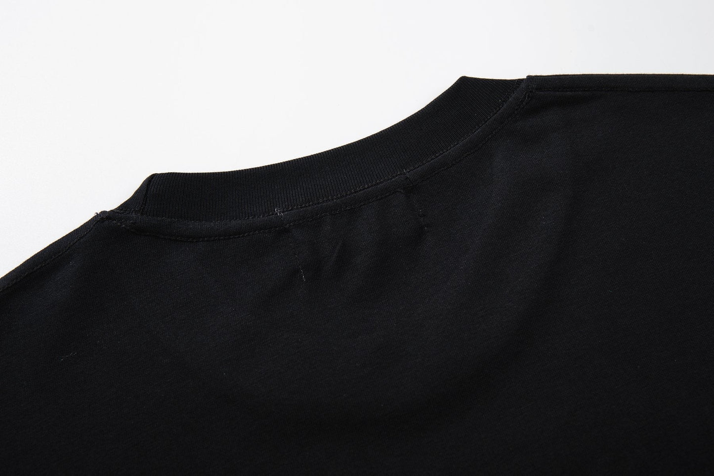 MAJESTIK Distressed Rhinestone Graphic T-Shirt — detail
