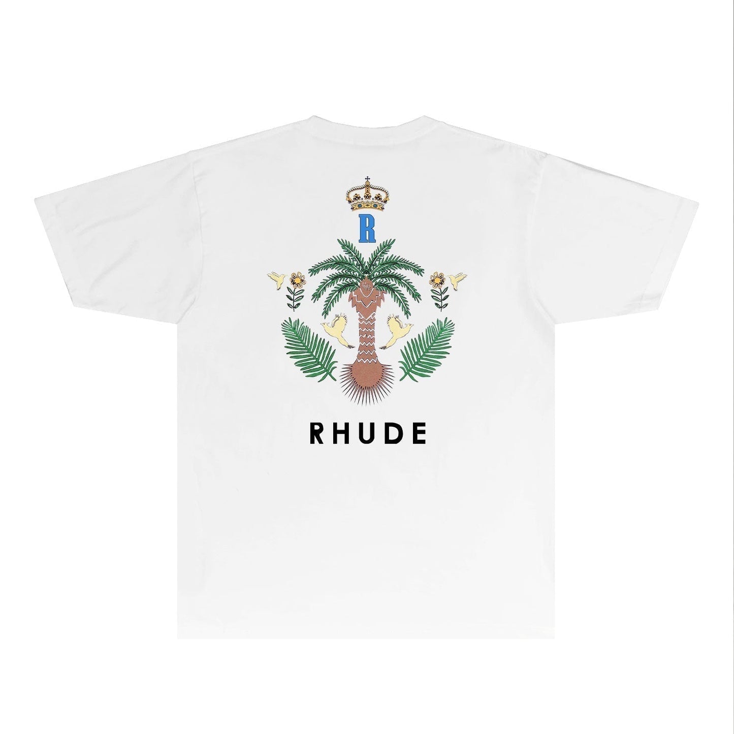 Rhude T-shirts Printed Trendy Pure Cotton