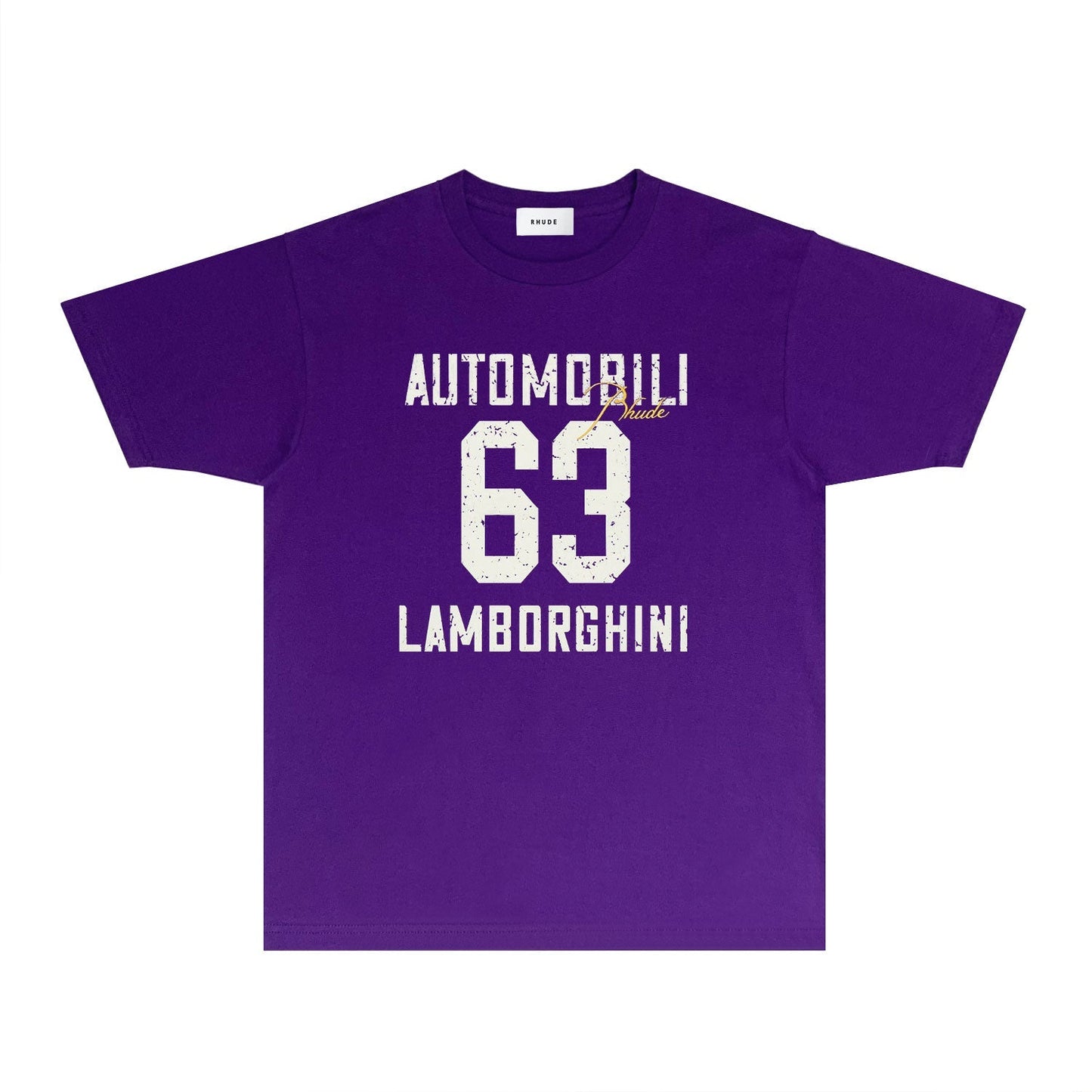 Rhude T-shirts Printed Trendy Pure Cotton