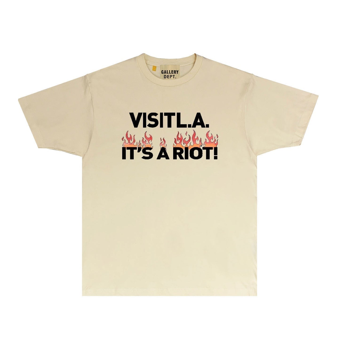Gallery Dept T Shirt Retro Printed Loose Short-Sleeved Shirt