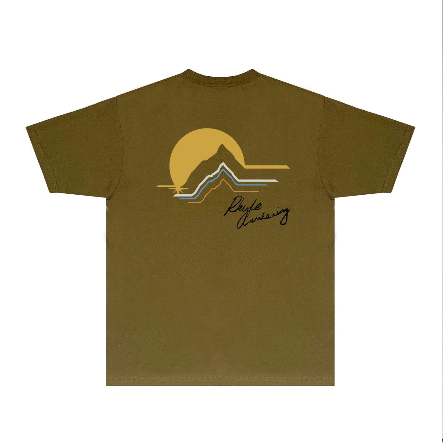 Rhude T-shirts Printed Trendy Pure Cotton