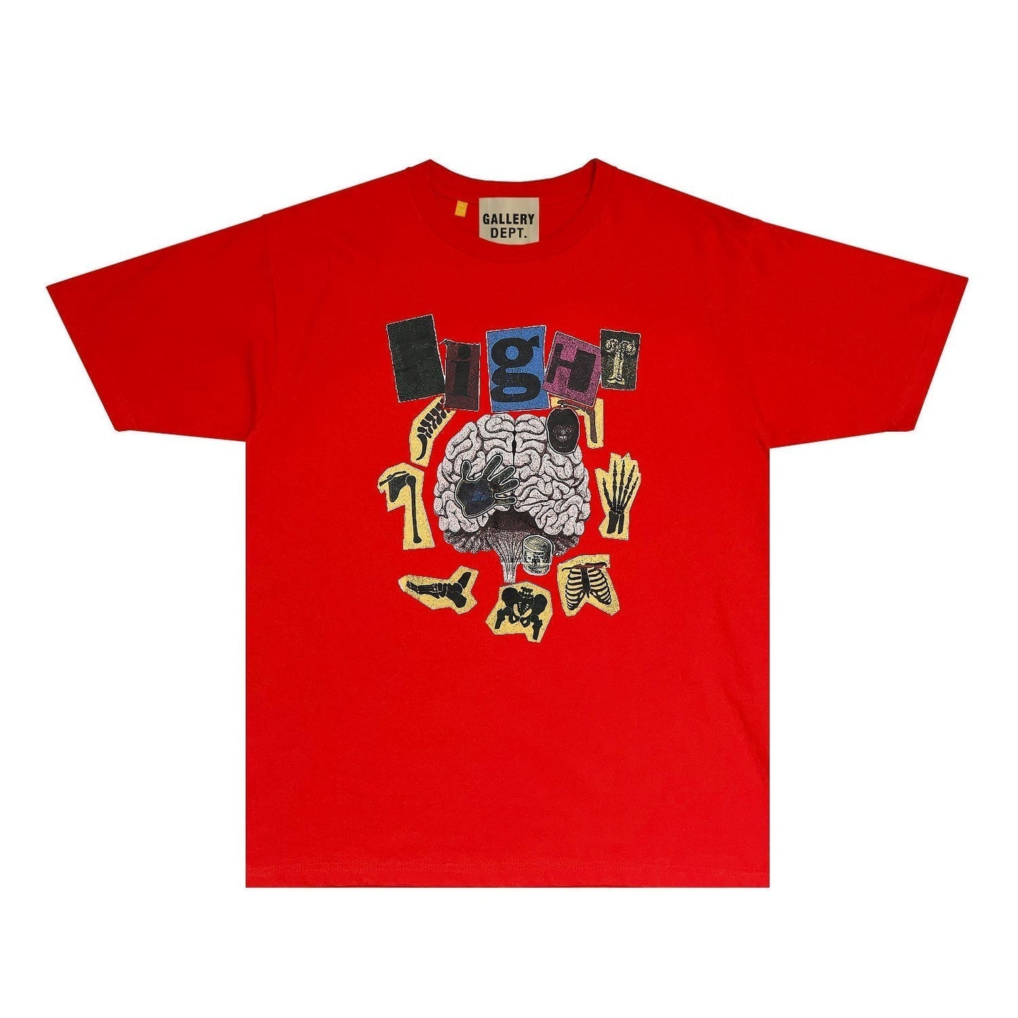 Gallery Dept T Shirt Retro Printed Loose Short-Sleeved Shirt