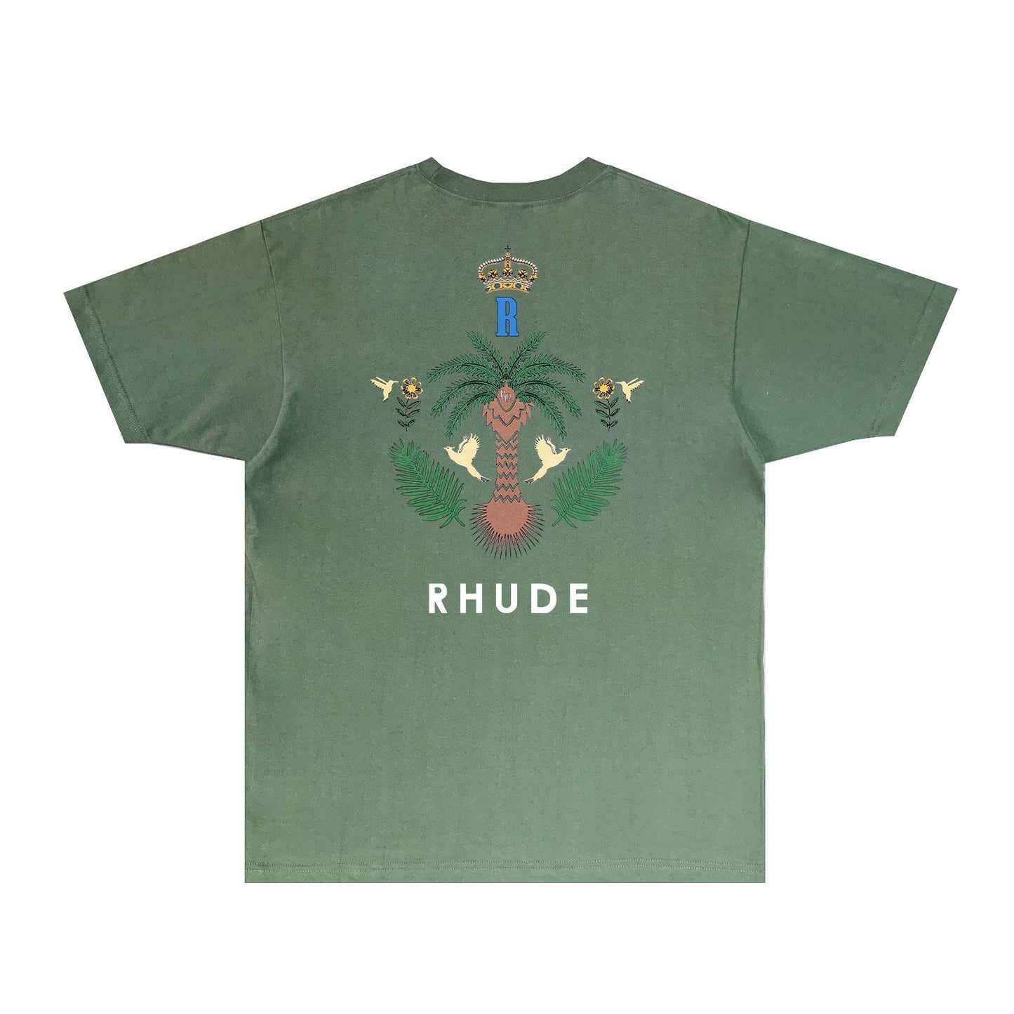 Rhude T-shirts Printed Trendy Pure Cotton