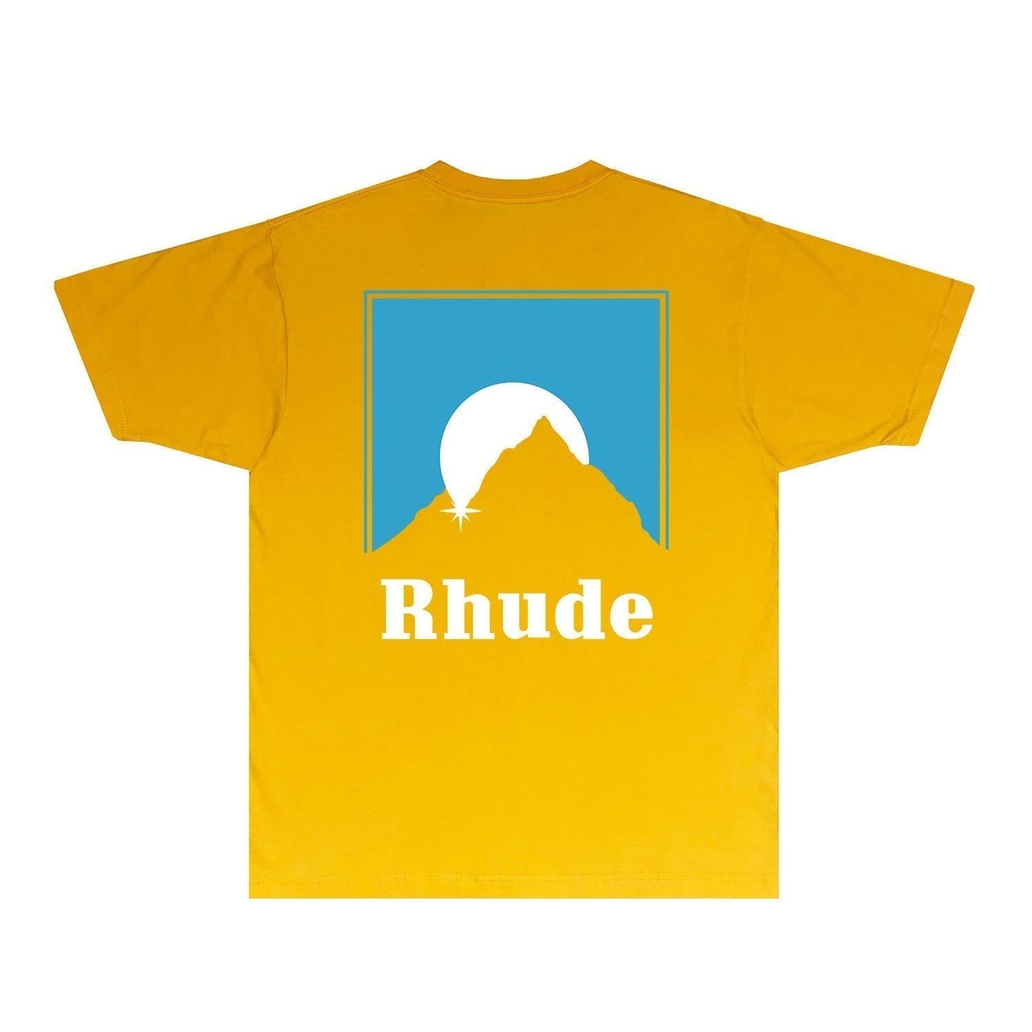 Rhude T-shirts Printed Trendy Pure Cotton