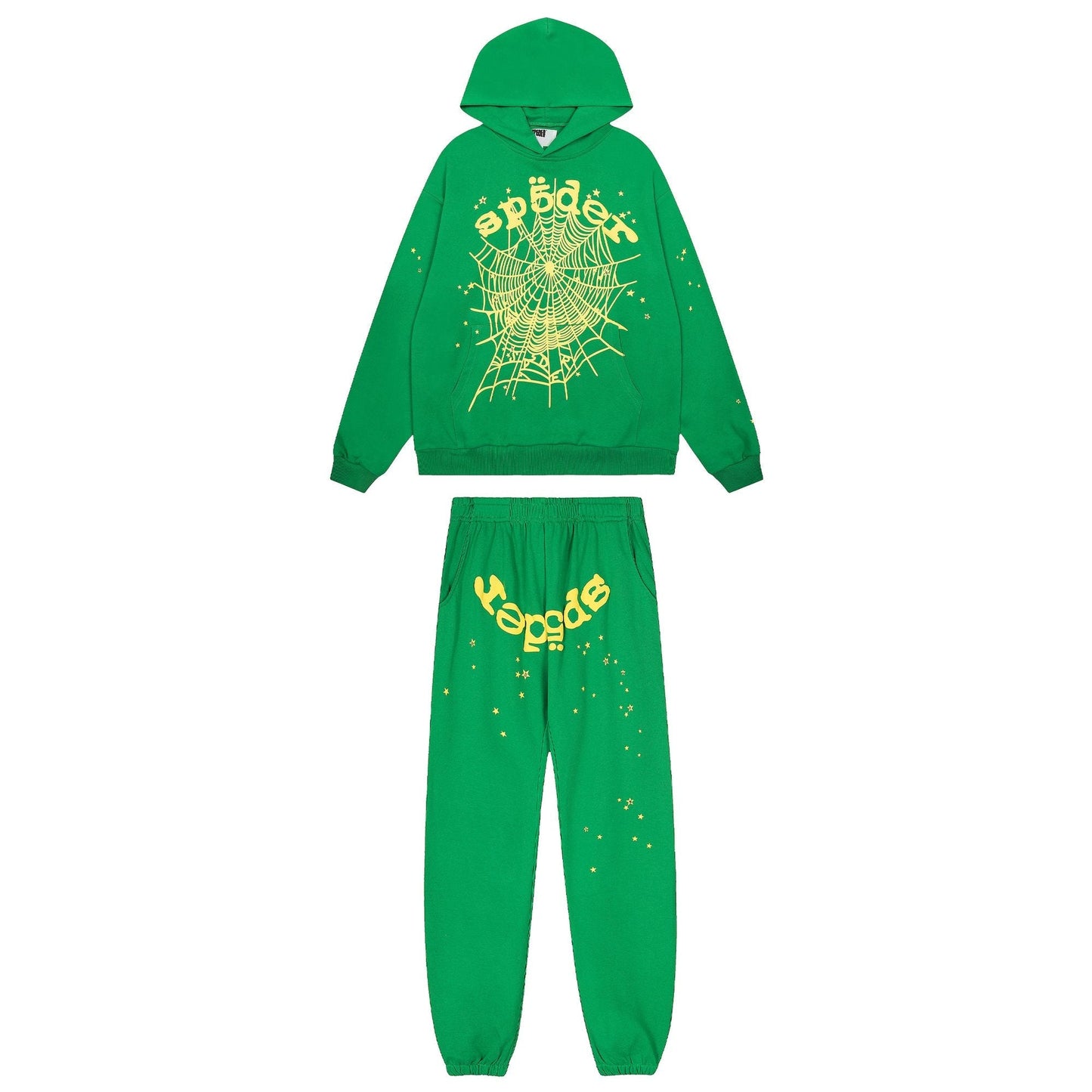 Sp5der Spiderweb Graphic Hoodie & Sweatpants Set — hero