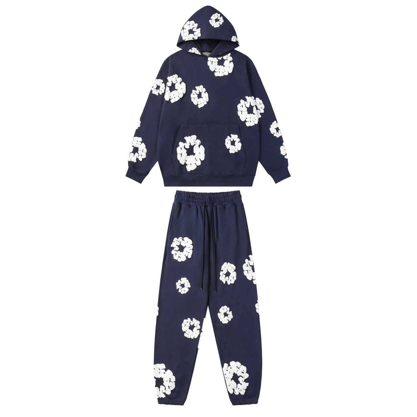 DENIM TEARS Floral Graphic Hoodie & Sweatpants Set — front