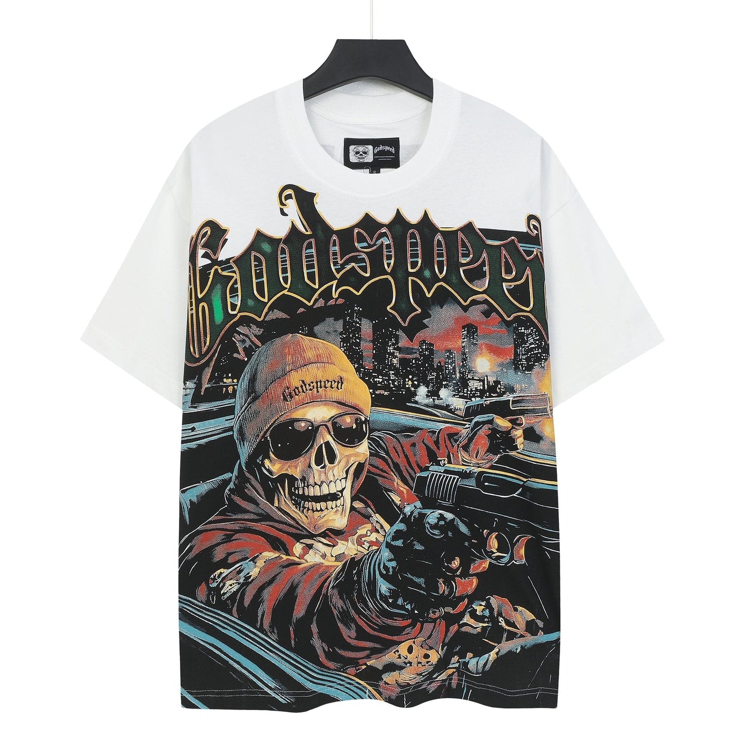 Godspeed Skull Car Graphic T-Shirt — hero