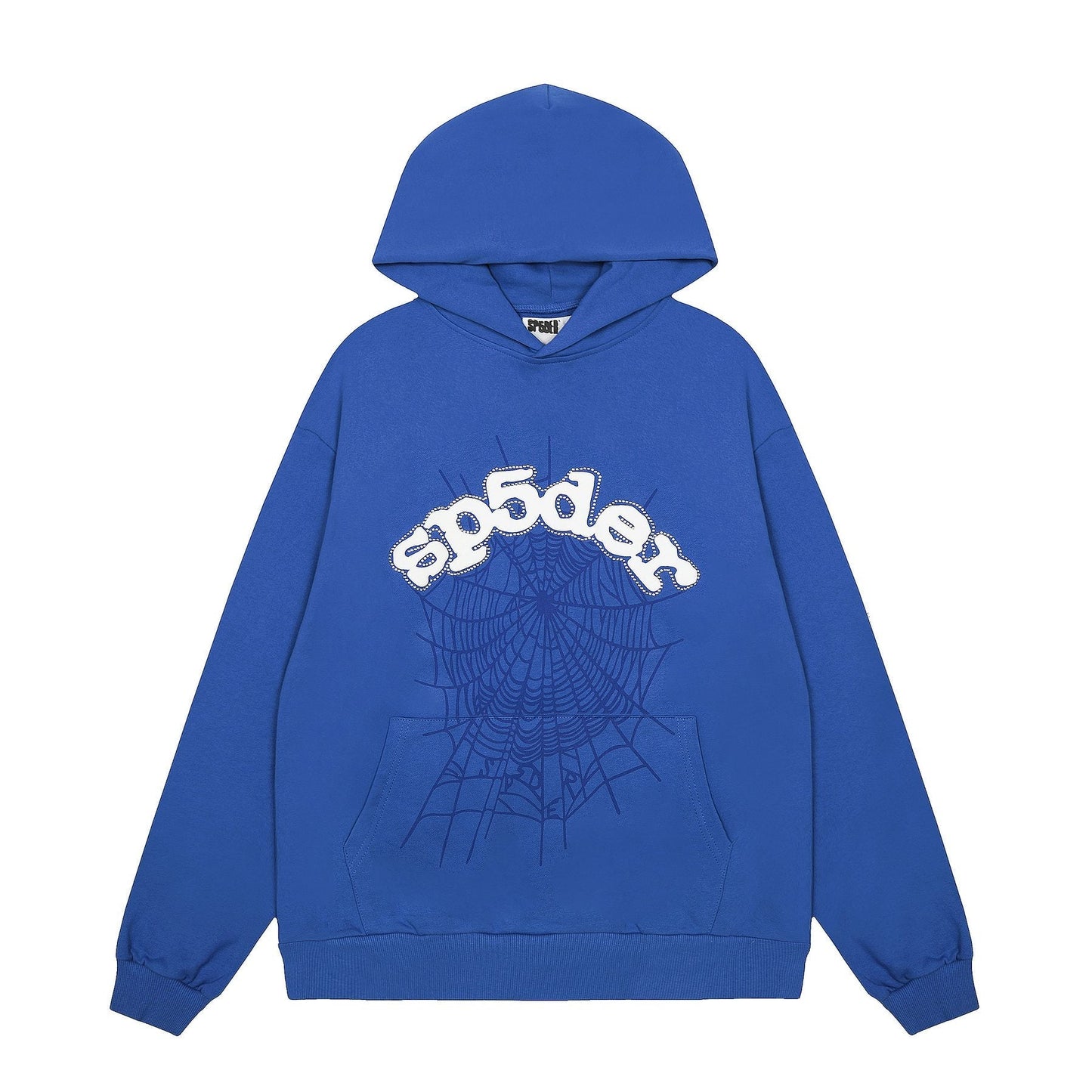 Sp5der Spiderweb Graphic Pullover Hoodie — front