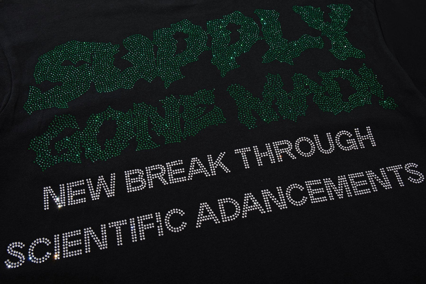 SUPPLY TEE Scientist Lab Studded Graphic T-Shirt — detail