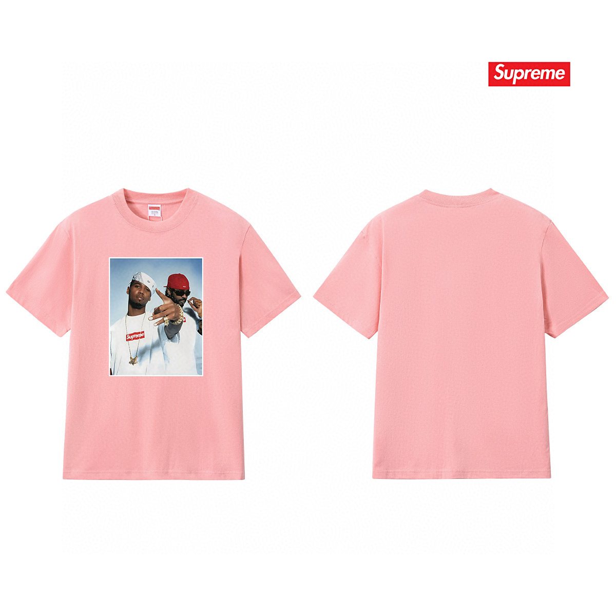 Supreme Two-Person Photo Graphic T-Shirt — comparison