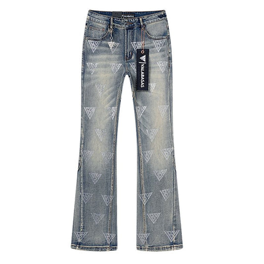 VALABASAS Rhinestone Triangle Jeans — hero
