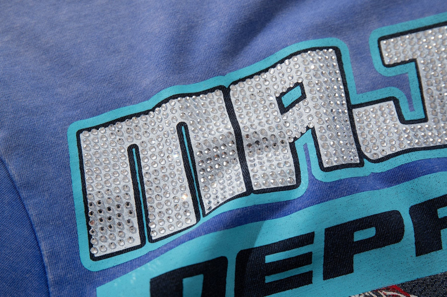 MAJESTIK Skeleton Driver Graphic T-Shirt — detail