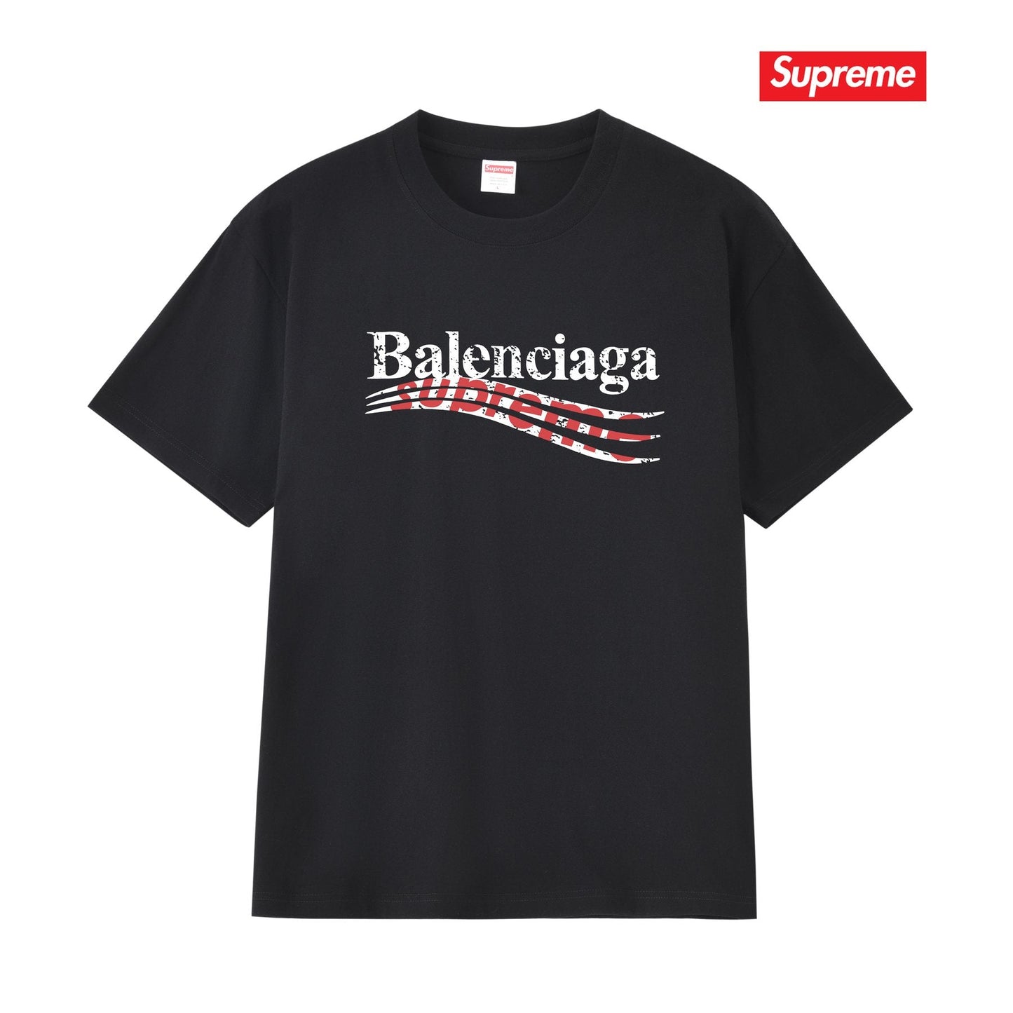 Supreme Balenciaga-Style Wave Graphic T-Shirt — hero