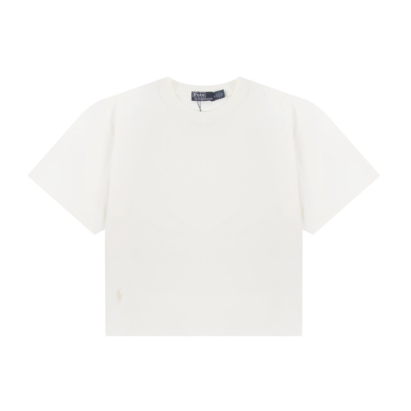 Test2-Ralph Lauren Women's Oversized Drop-Shoulder Pony Embroidered T-Shirt — front