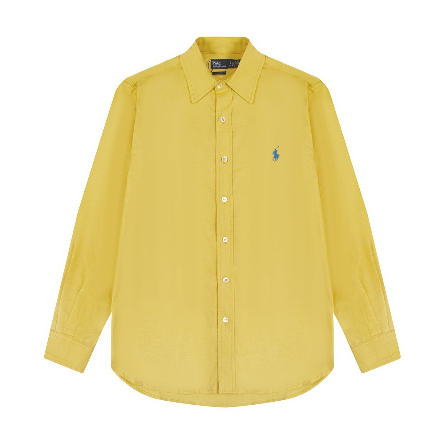 Test2-Ralph Lauren Embroidered Cotton-Blend Slub Linen Long-Sleeve Shirt — front