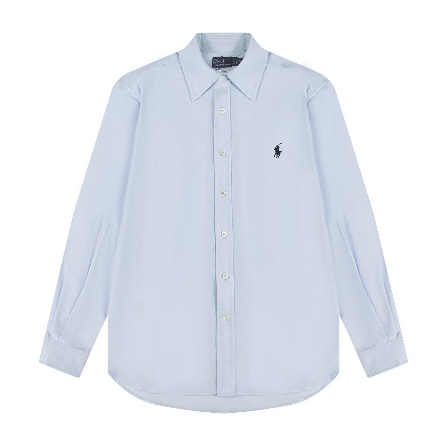 Test2-Ralph Lauren Embroidered Cotton-Blend Slub Linen Long-Sleeve Shirt — front