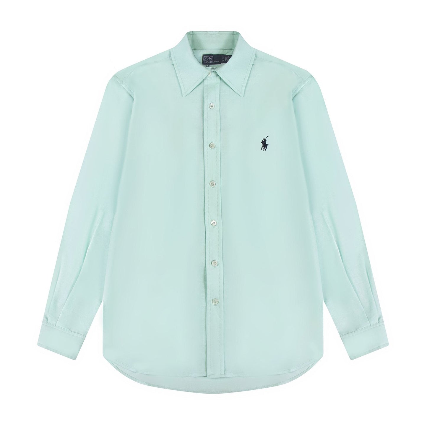 Test2-Ralph Lauren Embroidered Cotton-Blend Slub Linen Long-Sleeve Shirt — front