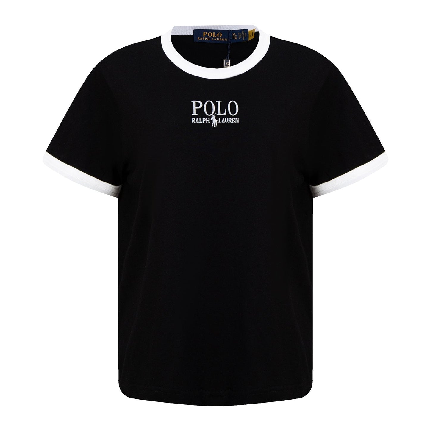 Test2-Ralph Lauren Contrast-Trim Logo T-Shirt — hero